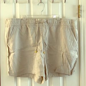 NWOT Linen Like Drawstring Dress Shorts